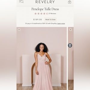 Revelry Penelope Bridesmaids Dress - Peek A Boo Pink!